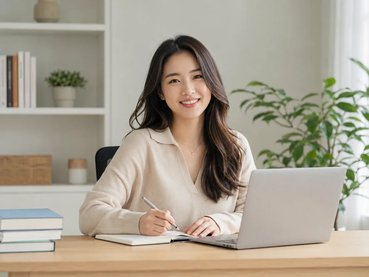 1대1 온라인 회화수업을 준비하는 교포 선생님